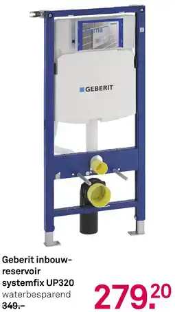 Karwei Geberit inbouwreservoir systemfix UP320 aanbieding
