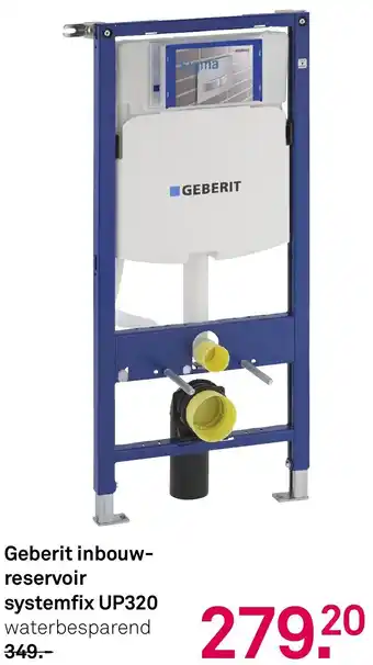 Karwei Geberit inbouwreservoir systemfix UP320 aanbieding