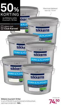 Karwei Sikkens muurverf aanbieding