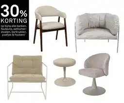 Karwei Op bijna alle banken, fauteuils, eetkamerstoelen, barkrukken, poefs & hockers¹ aanbieding