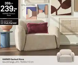 Karwei Karwei fauteuil Nova aanbieding
