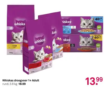 Karwei Whiskas droogvoer 1+ Adult aanbieding