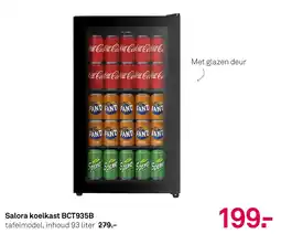 Karwei Salora koelkast BCT935B aanbieding