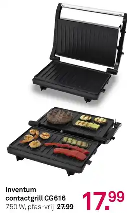 Karwei Inventum contactgrill CG616 aanbieding
