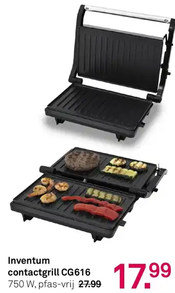 Karwei Inventum contactgrill CG616 aanbieding