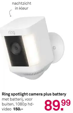 Karwei Ring spotlight camera plus battery aanbieding