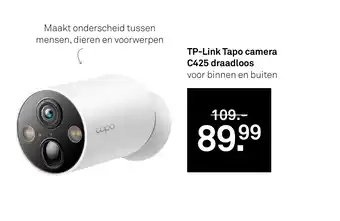 Karwei TP-Link Tapo camera C425 draadloos aanbieding