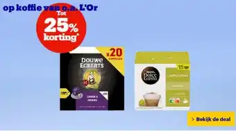 Bol.com op koffie van o.a. L'Or aanbieding