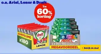 Bol.com o.a. Ariel, Lenor & Dreft aanbieding