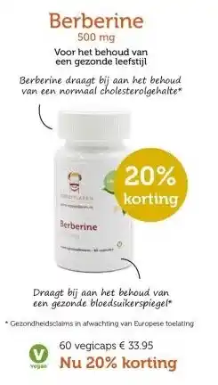 De Rode Pilaren Berberine 500 mg aanbieding