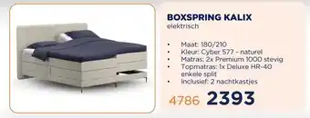 TotaalBED BOXSPRING KALIX elektrisch aanbieding