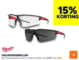 BOUWMAAT Milwaukee Veiligheidsbrillen aanbieding
