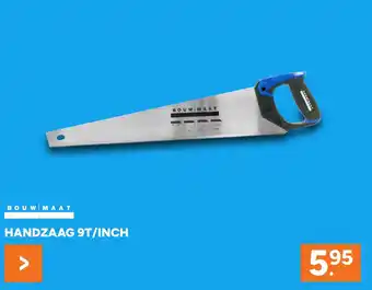BOUWMAAT Bouwmaat Handzaag 9T/inch aanbieding