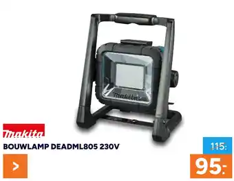 BOUWMAAT Makita Bouwlamp deadml805 230V aanbieding
