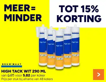 BOUWMAAT Bouwmaat High tack wit aanbieding