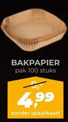 De Boerenschuur Bakpapier aanbieding