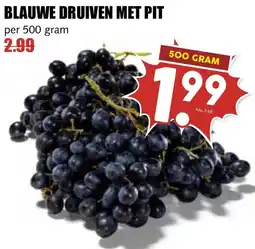 De Boerenschuur Blauwe druiven met pit aanbieding