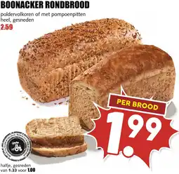 De Boerenschuur Boonacker rondbrood aanbieding
