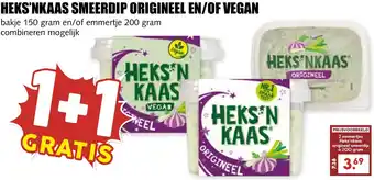 De Boerenschuur Heks'nkaas smeerdip origineel en/of vegan aanbieding