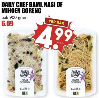 De Boerenschuur Daily chef bami, nasi of mihoen goreng aanbieding