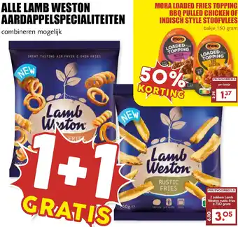 De Boerenschuur Alle lamb weston aardappelspecialiteiten aanbieding