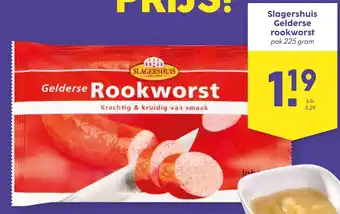 De Boerenschuur Slagershuis Gelderse rookworst aanbieding