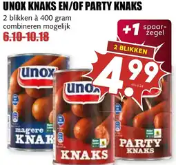 De Boerenschuur Unox knaks en/of party knaks aanbieding
