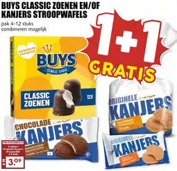 De Boerenschuur Buys classic zoenen en/of kanjers stroopwafels aanbieding