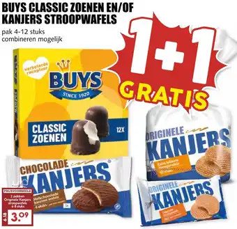 De Boerenschuur Buys classic zoenen en/of kanjers stroopwafels aanbieding