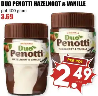 De Boerenschuur Duo penotti hazelnoot & vanille aanbieding
