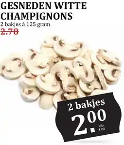 De Boerenschuur Gesneden witte champignons aanbieding