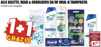 De Boerenschuur Alle gilette, head & shoulders en/of oral-b tandpasta aanbieding