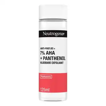 Kruidvat Neutrogena Anti-Puistjes+ 7% AHA + Panthenol Vloeibare Exfoliant aanbieding