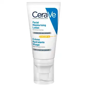Kruidvat CeraVe SPF50 Hydraterende Gezichtscrème aanbieding