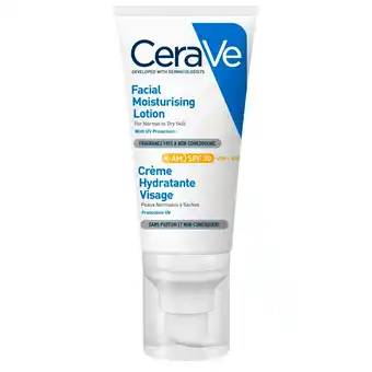 Kruidvat CeraVe SPF30 Hydraterende Gezichtscrème aanbieding