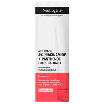 Kruidvat Neutrogena Anti-Puistjes+ 4% Niacinamide + Panthenol Vochtinbrengende Gel aanbieding
