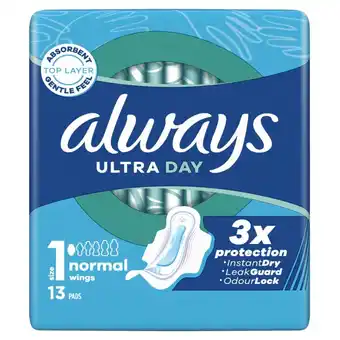 Kruidvat Always Ultra Day Normal Maandverband aanbieding