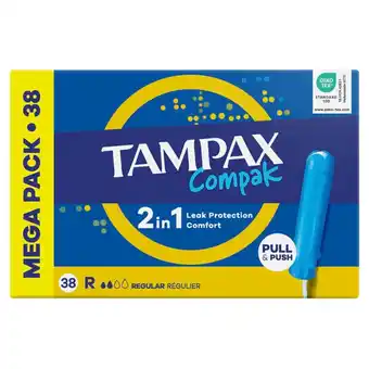 Kruidvat Tampax Compak Regular Tampons aanbieding