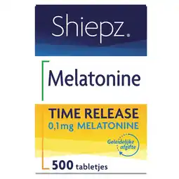 Kruidvat Shiepz Melatonine Time Release 0,1mg Tabletten aanbieding