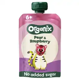Kruidvat Organix Bio Peer & Framboos 6+M Knijpfruit aanbieding