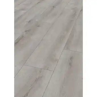 Praxis Laminaat plank - Lichtgrijs Eiken - 2-zijdige V-groef - 7mm - 2,397m² aanbieding