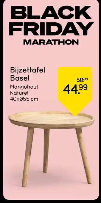 Leen Bakker Bijzettafel Basel aanbieding