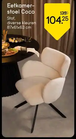 Leen Bakker Eetkamer stoel Coco aanbieding