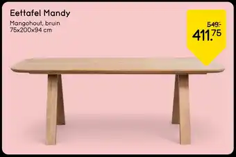 Leen Bakker Eettafel Mandy aanbieding