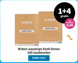 Plein.nl Briters wasstrips fresh linnen aanbieding