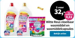 Plein.nl Witte Reus vloeibaar wasmiddel en wasmiddelcapsules aanbieding