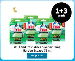 Plein.nl Wc eend fresh discs duo navulling garden escape aanbieding