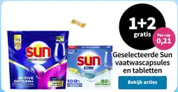 Plein.nl Geselecteerde Sun vaatwascapsules en tabletten aanbieding