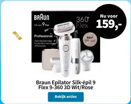 Plein.nl Braun Epilator Silk épil 9 Flex 9-360 3D Wit Rose aanbieding