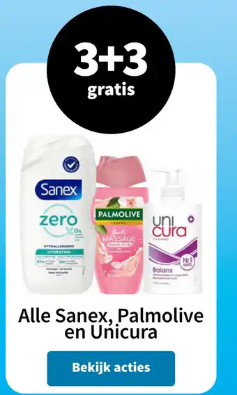 Plein.nl Alle Sanex, Palmolive en Unicura aanbieding